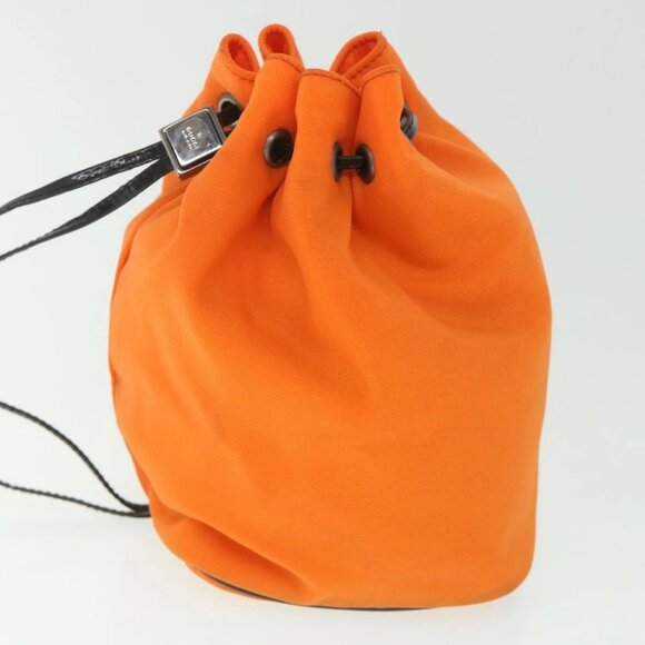 GUCCI Pouch Canvas Orange 039 0973 Auth - Picture 4 of 16